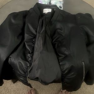 Avenue faux leather jacket